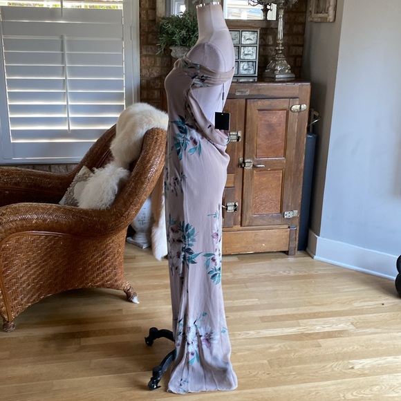 JLUXLABEL STRAPLESS FLORAL MAXI DRESS LARGE NEW - Picture 3 of 8